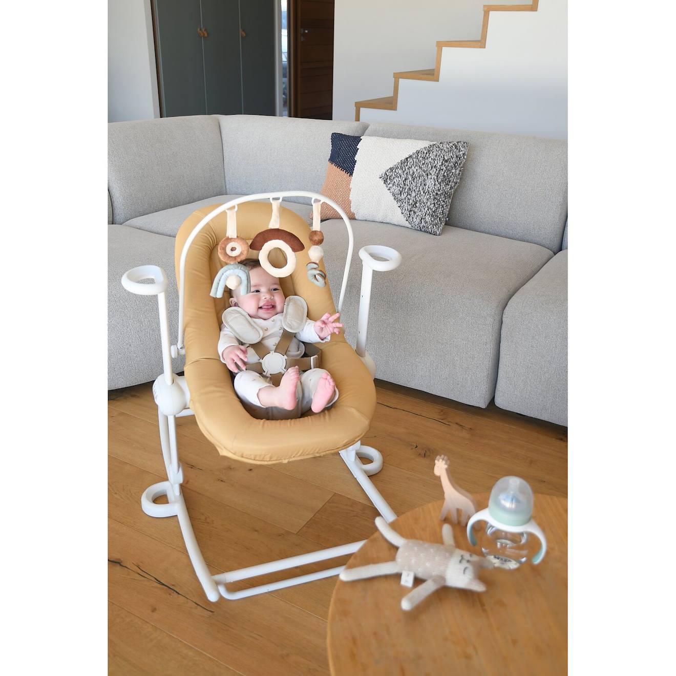Arche De Jeux Avec Jouets Amovibles Up&down Blanc (Béaba) - Image 1