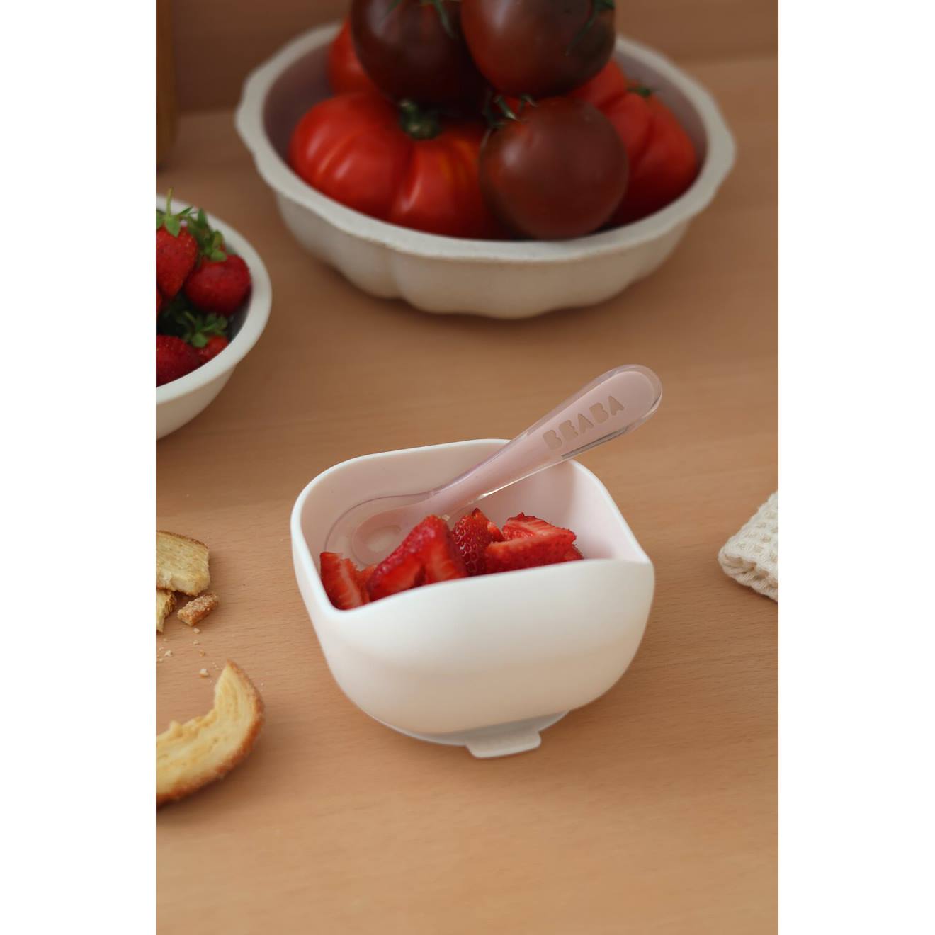 Cuillère 2ème Âge En Silicone Barbe À Papa (Béaba) - Image 2