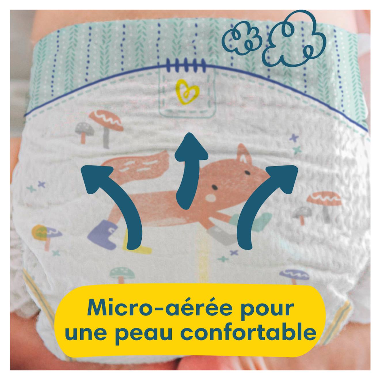240 Couches Premium Protection, Taille 2, 4-8 Kg Blanc (Pampers) - Image 2