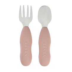 Puériculture-Repas-Lot de 2 pré-couverts inox 10 mois+