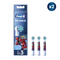 Puériculture-Toilette de bébé-Kit d'hygiène-Pro kids brossettes spiderman, 6 unités