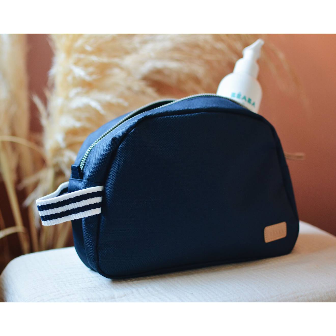 Trousse De Toilette Pratique Et Organisée Bleu Marine Rayé (Béaba) - Image 2