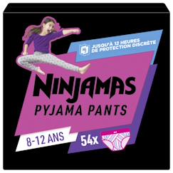 -Ninjamas pyjama pants fille, 54 sous-vêtement de nuit, 8-12 ans. Paquet 1 mois