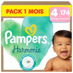 -Harmonie couches taille 4, 174 couches, 9kg - 14kg pack 1 mois
