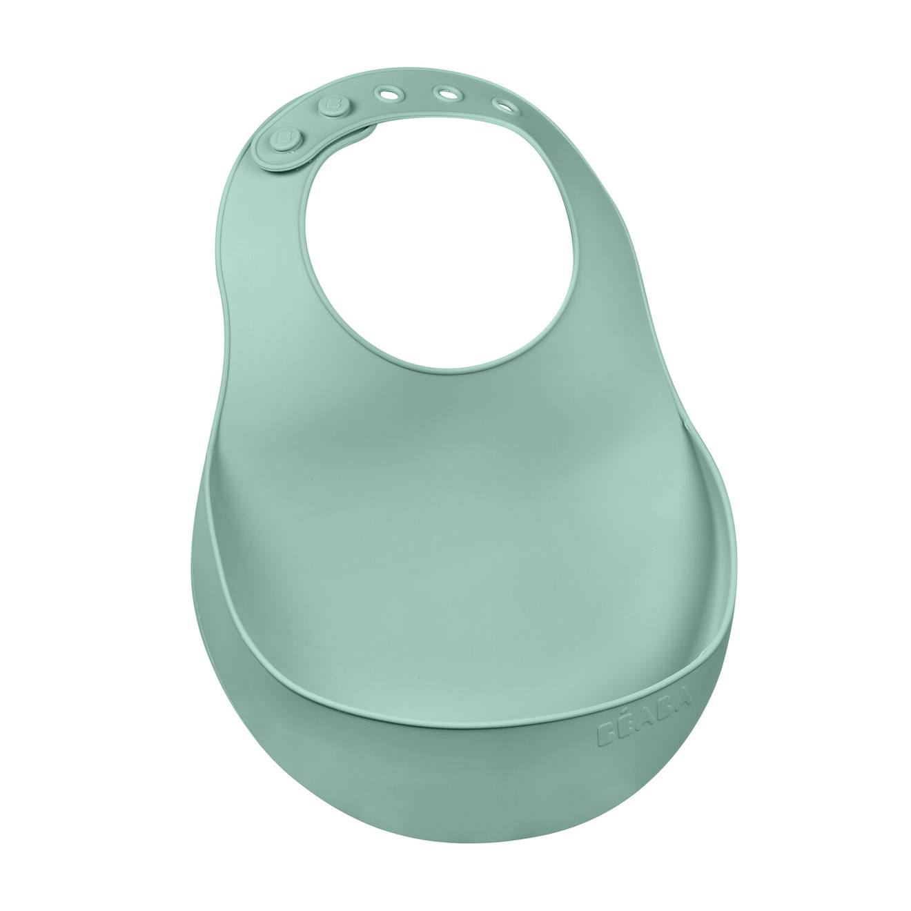 Bavoir Silicone Récupérateur Réglable Vert Sauge (Béaba) - Image 1