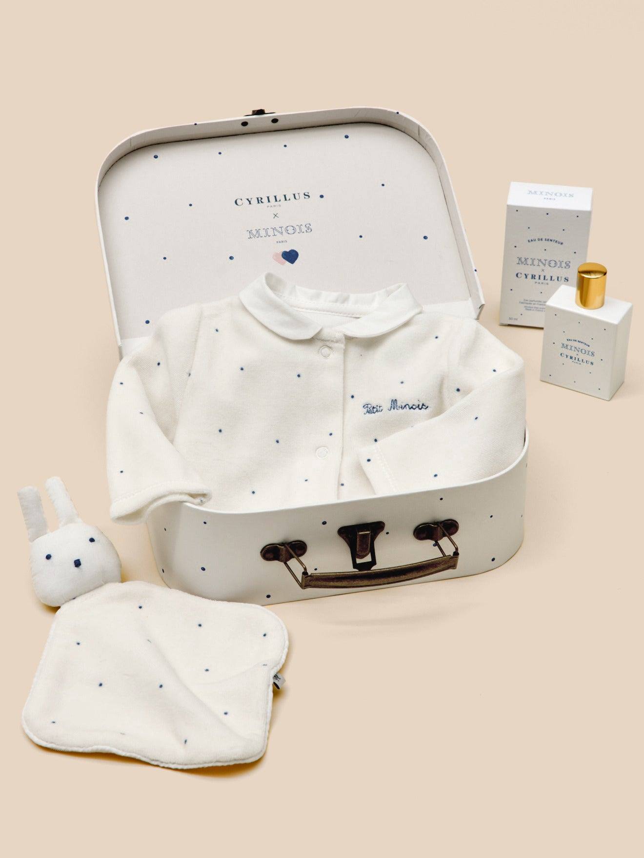 Valisette De Naissance - Minois X Cyrillus Blanc Doux