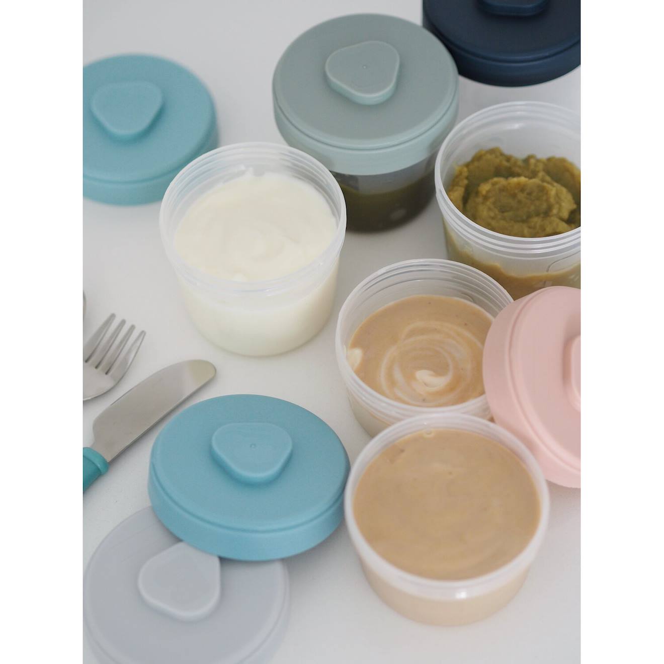 Lot De 6 Portions Clip 2ème Âge Assortiment Tempête/eucalyptus (Béaba) - Image 1