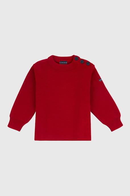 Pull marin uni en laine fouesnant enfant  - vertbaudet enfant