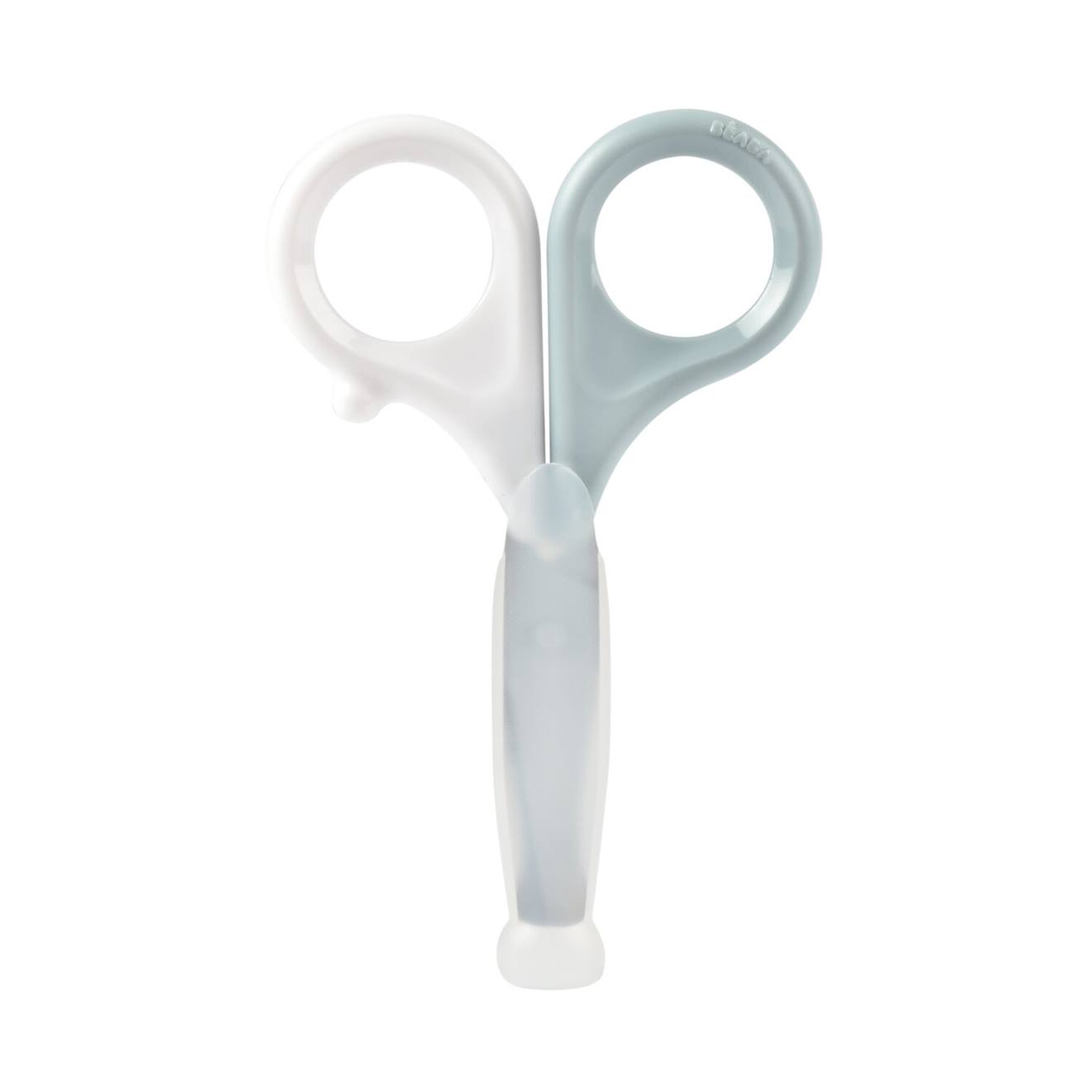 Ciseaux Coupe-ongles Pour Bébé Avec Bout Rond Vert Bleu (Béaba) - Image 3