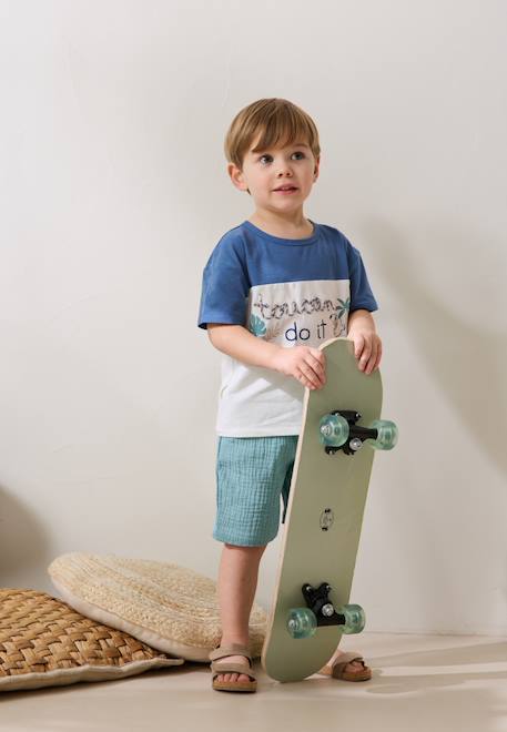 Garçon-Ensemble-Ensemble enfant t-shirt et short en gaze de coton toucana