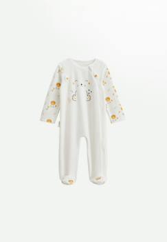 Pyjama bébé en velours ouverture zippée elio  - vertbaudet enfant