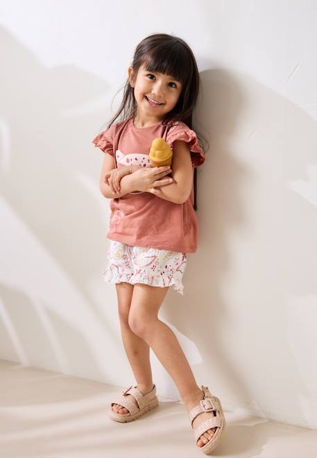 Ensemble enfant t-shirt et short en gaze de coton arizona  - vertbaudet enfant