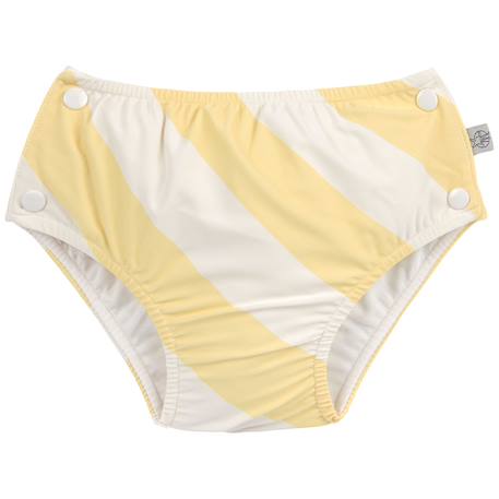 Maillot de bain anti-fuite rayures jaune (3-6 mois)  - vertbaudet enfant