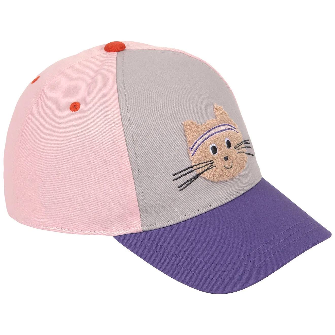 Casquette Visière Courbée Chat (2-6 Ans) Lila