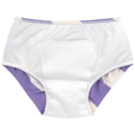 Maillot de bain couche rayures violet et sel marin (7-12 mois) Violet 3 - vertbaudet enfant 