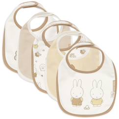 Puériculture-Repas-Lot de 5 bavoirs imperméables miffy family farm