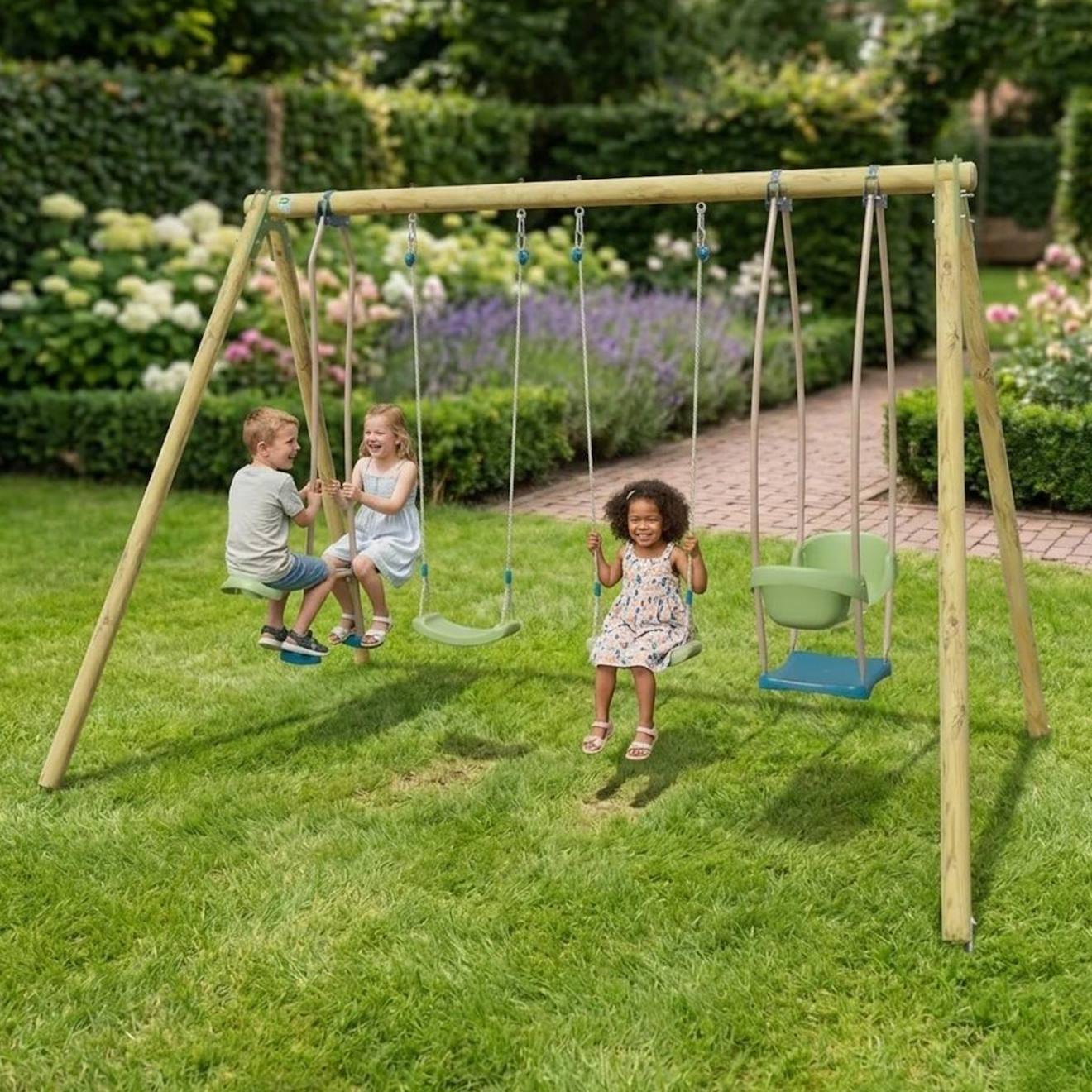 Portique 2,30m Artix Hali 2 Pour Enfants Bois