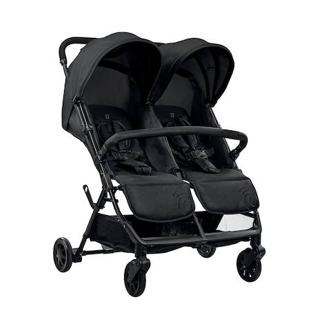 Asalvo - Poussette Double Henry Noir