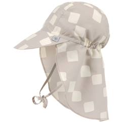 Casquette protège nuque anti-uv motif damier (3-6 mois)  - vertbaudet enfant