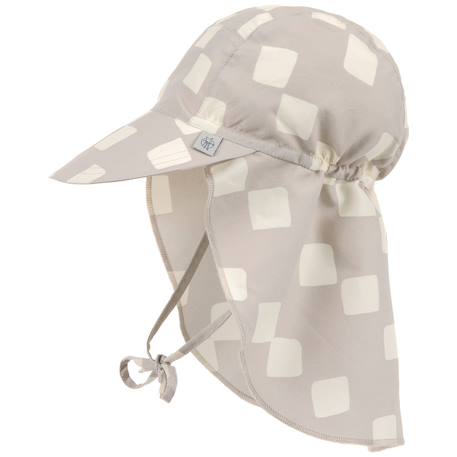 Casquette protège nuque anti-uv motif damier (3-6 mois)  - vertbaudet enfant
