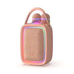 -Enceinte & karaoké lumineuse - singy party rose