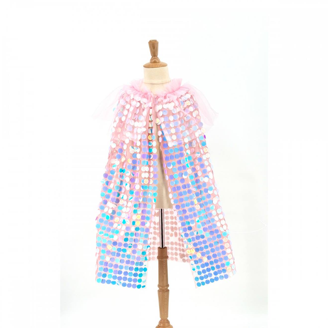 Cape Sequins Galaxia Rose Rose Et Multicolore