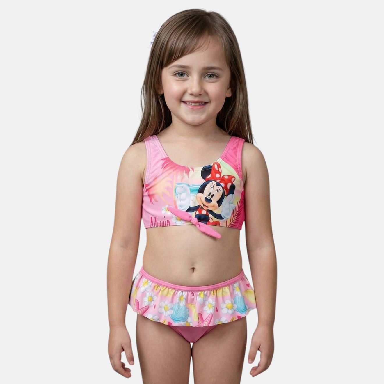 Maillot De Bain Enfant Imprim Minnie Rose 15 €