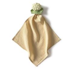 Jouet-Premier âge-Maxi doudou - anneau de dentition - chloé le chou-fleur