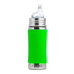 Puériculture-Repas-Biberonnerie-Biberon à bec en inox 325 ml - green