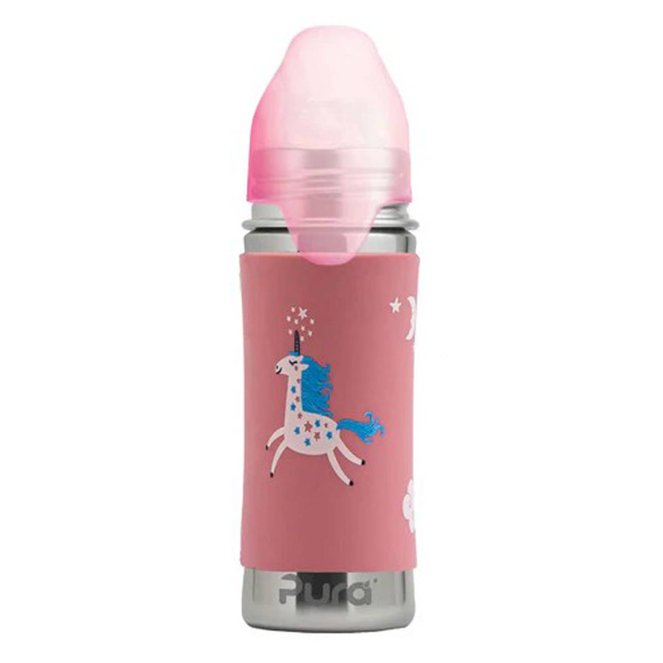 Gourde En Inox 325 Ml - Licorne Multi-coloured (Pura) - Image 1