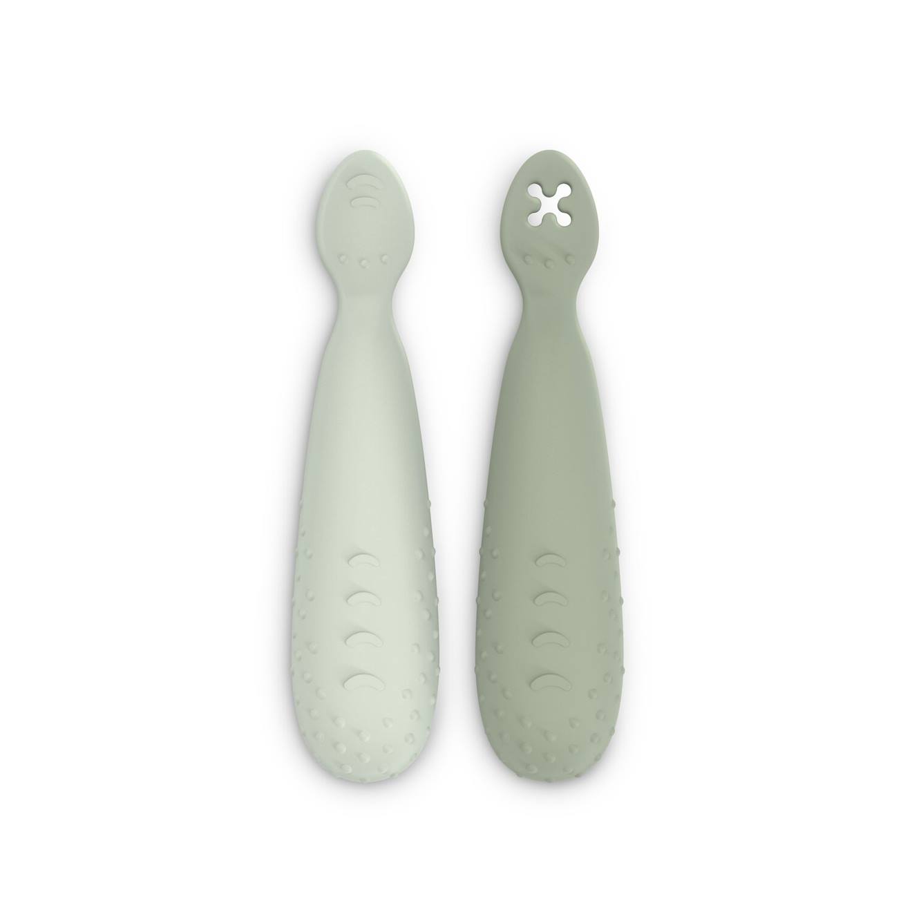 Pré-cuillères D'apprentissage Silicone Vert