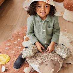 Linge de maison et décoration-Décoration-Coussin de sol enfant en coton hedgehog