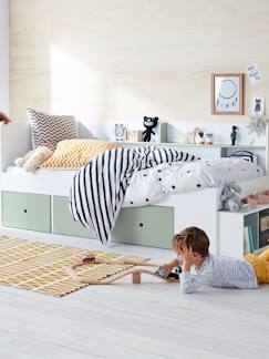 -Lit plateforme enfant avec rangements BASEO