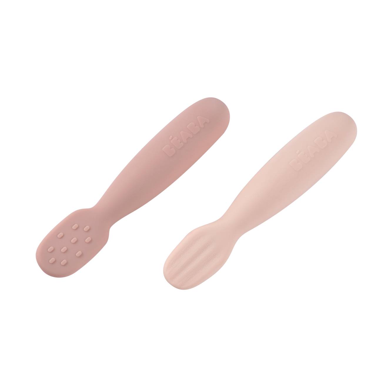Lot De 2 Pré-cuillères Silicone 4 Mois+ Barbe À Papa (Béaba) - Image 2
