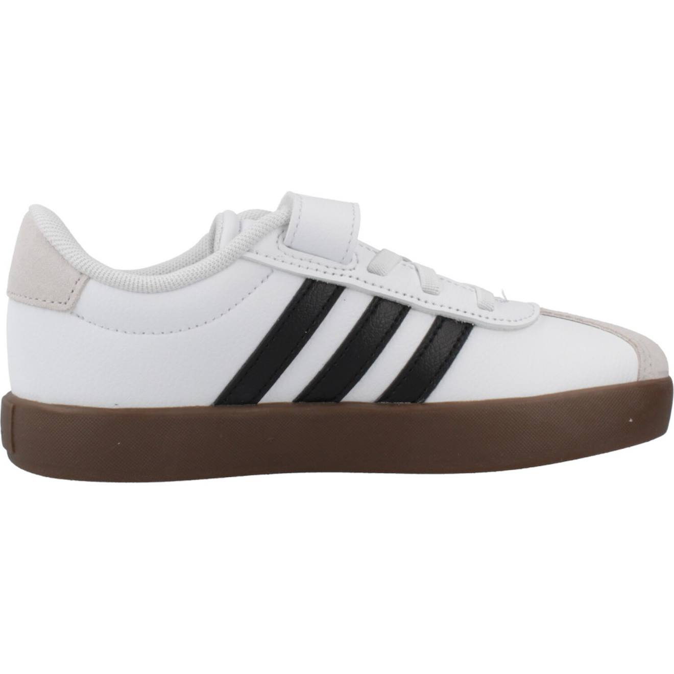 Basket Garon Cuir Style Court Velcro Blanc White 44 €