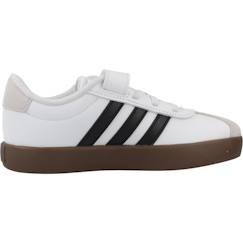 Chaussures-Basket garçon cuir style court velcro