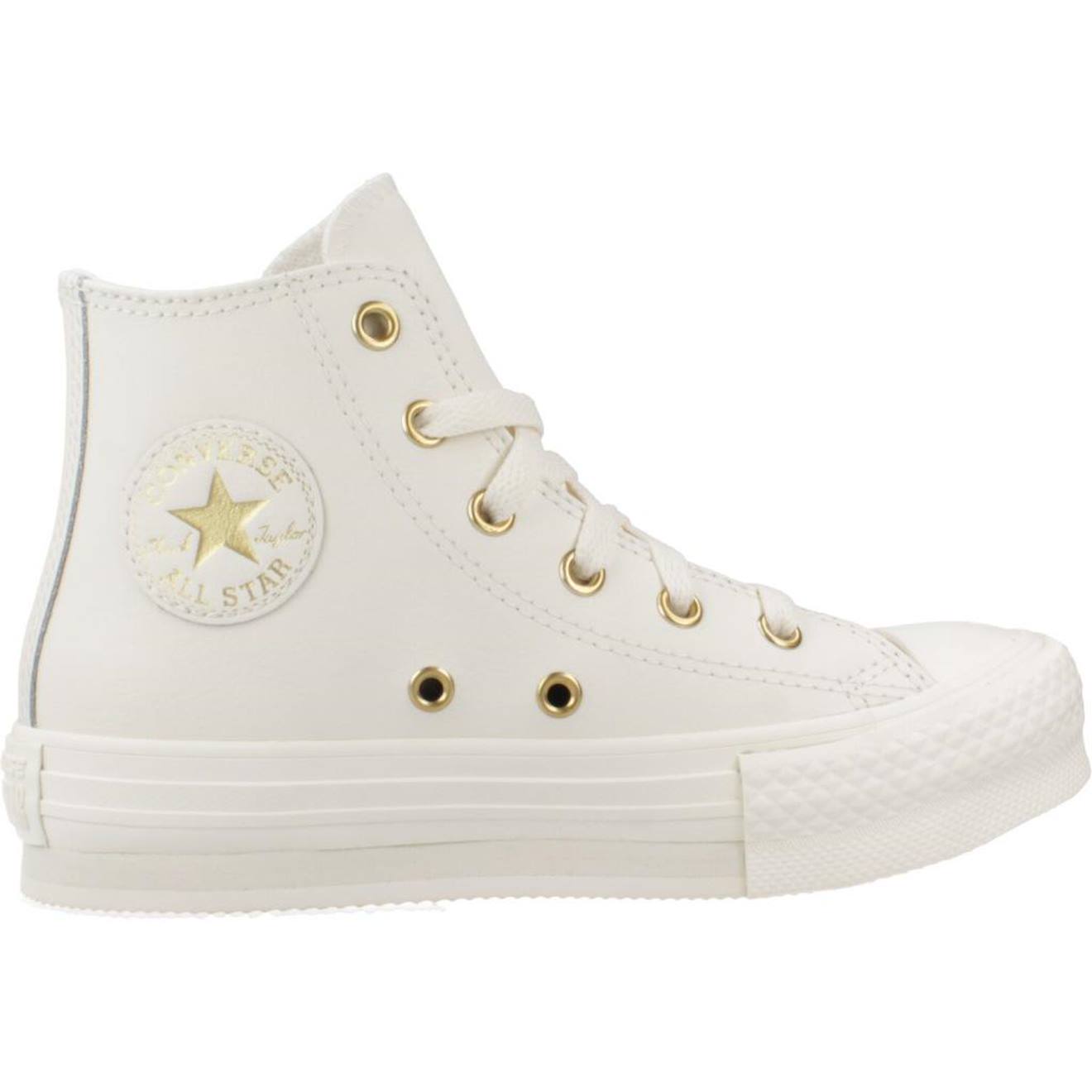 Basket Garçon Modèle Chuck Taylor All Star Eva Lift Blanc Egret