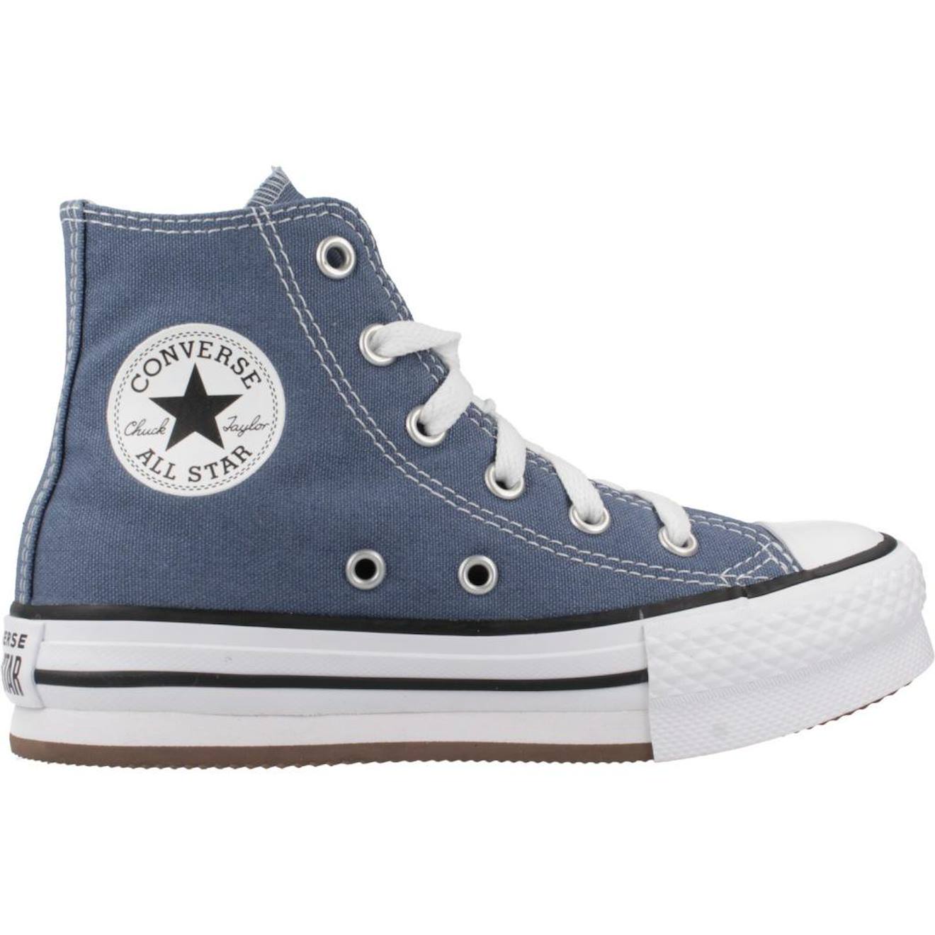 Basket Garçon Modèle Chuck Taylor All Star Eva Lift Hi Bleu Bluwht