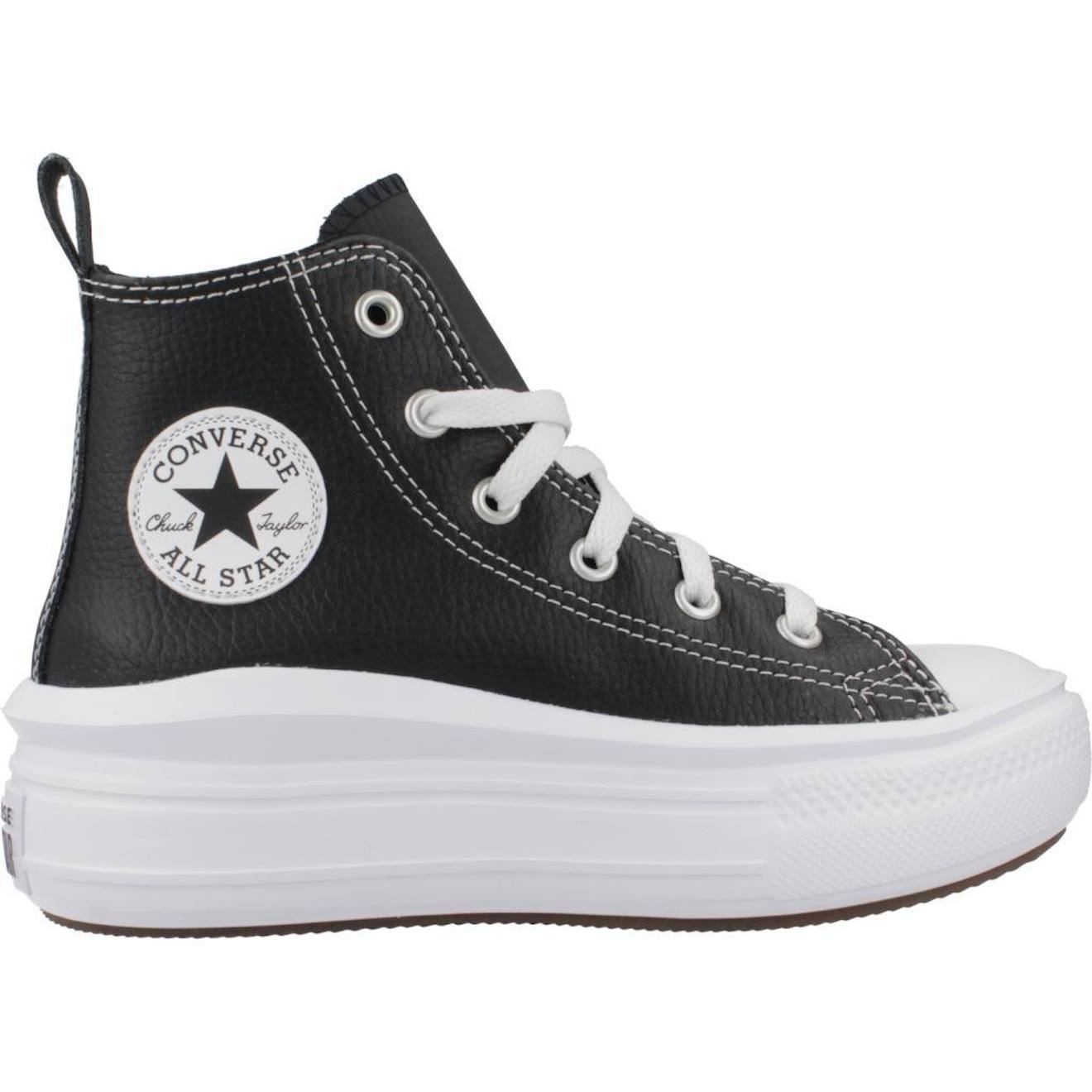 Basket Garçon Modèle Chuck Taylor All Star Move Hi Noir Black