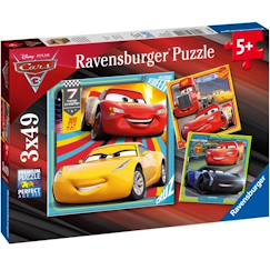 Jouet-Puzzle cars les légendes de la route 3x49 pcs