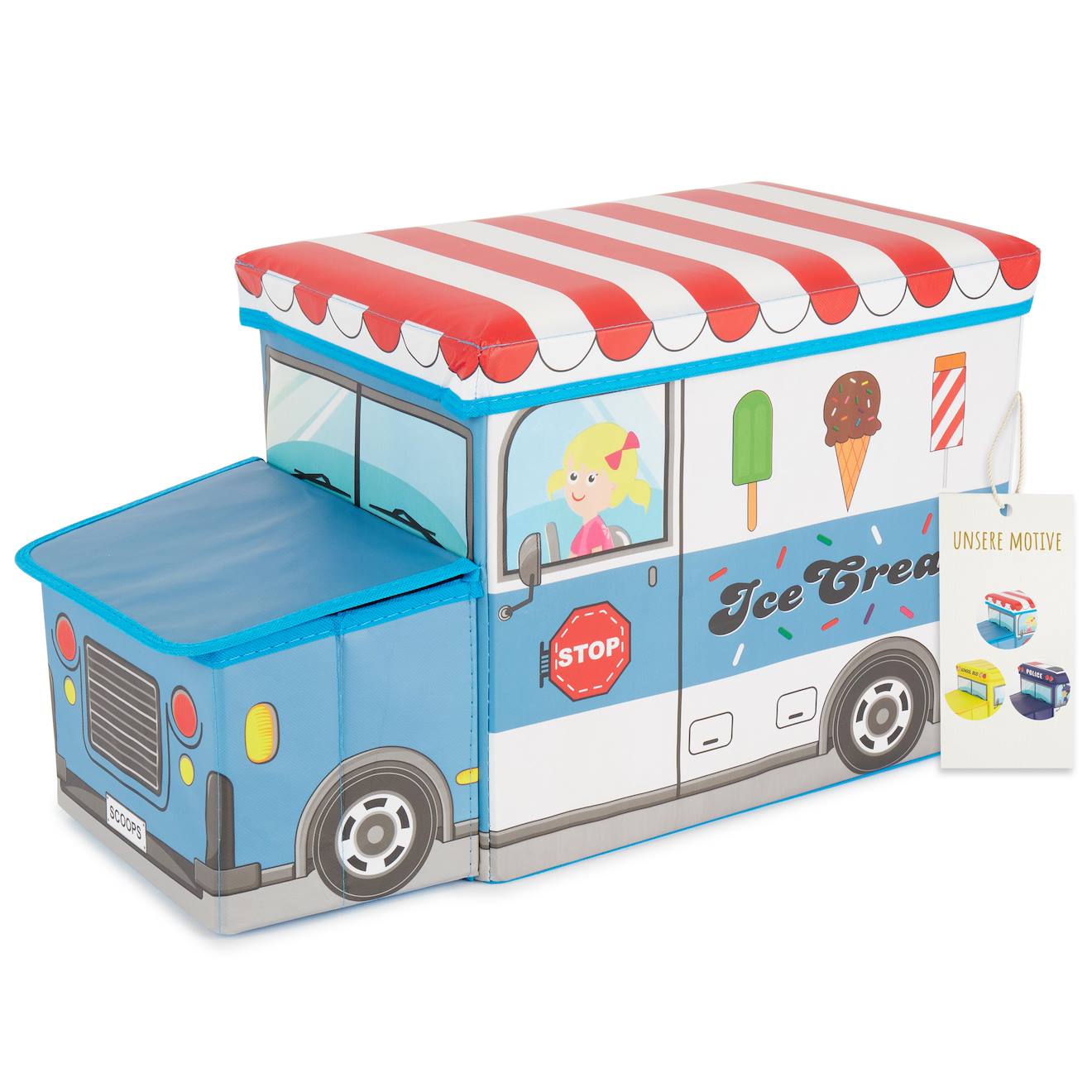 Boîte De Rangement Avec Couvercle Enfant Multicolore