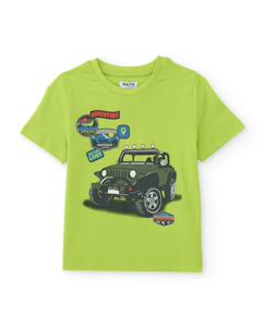 Garçon-T-shirt, polo, sous-pull-T-shirt garçon en maille avec imprimé aventurier