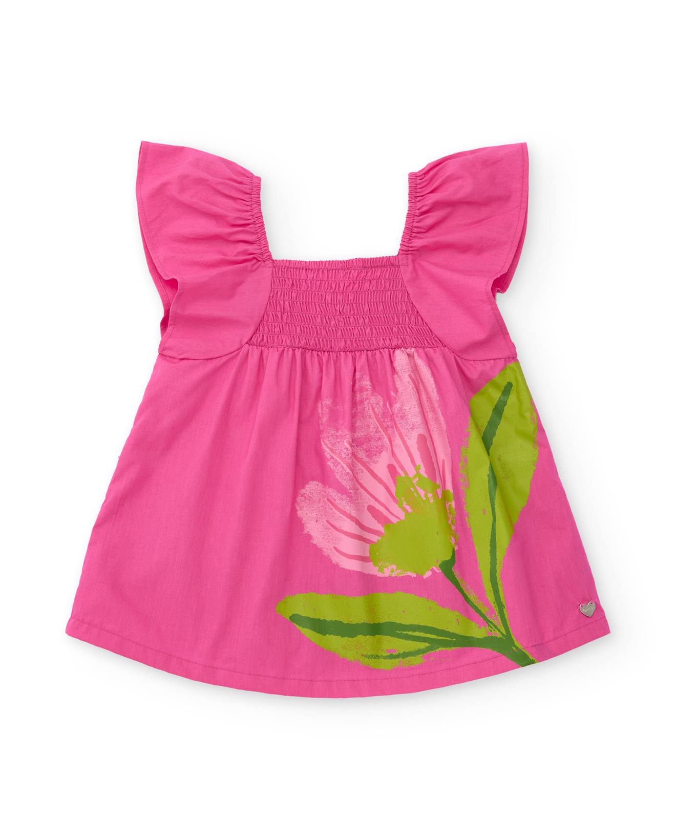 Robe Pour Fille En Toile Rose