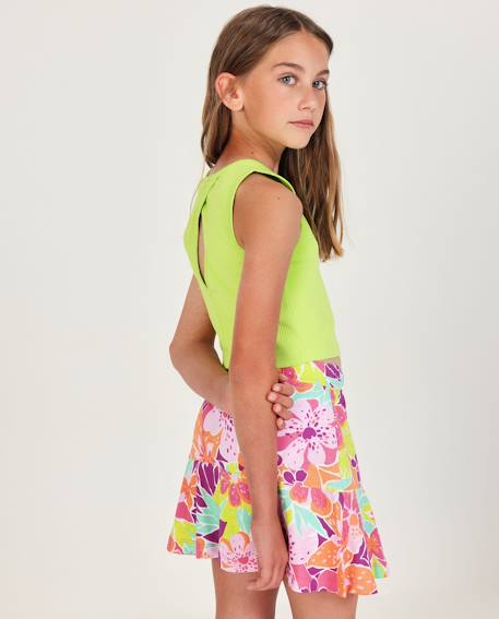 Top fille en maille élastique  - vertbaudet enfant