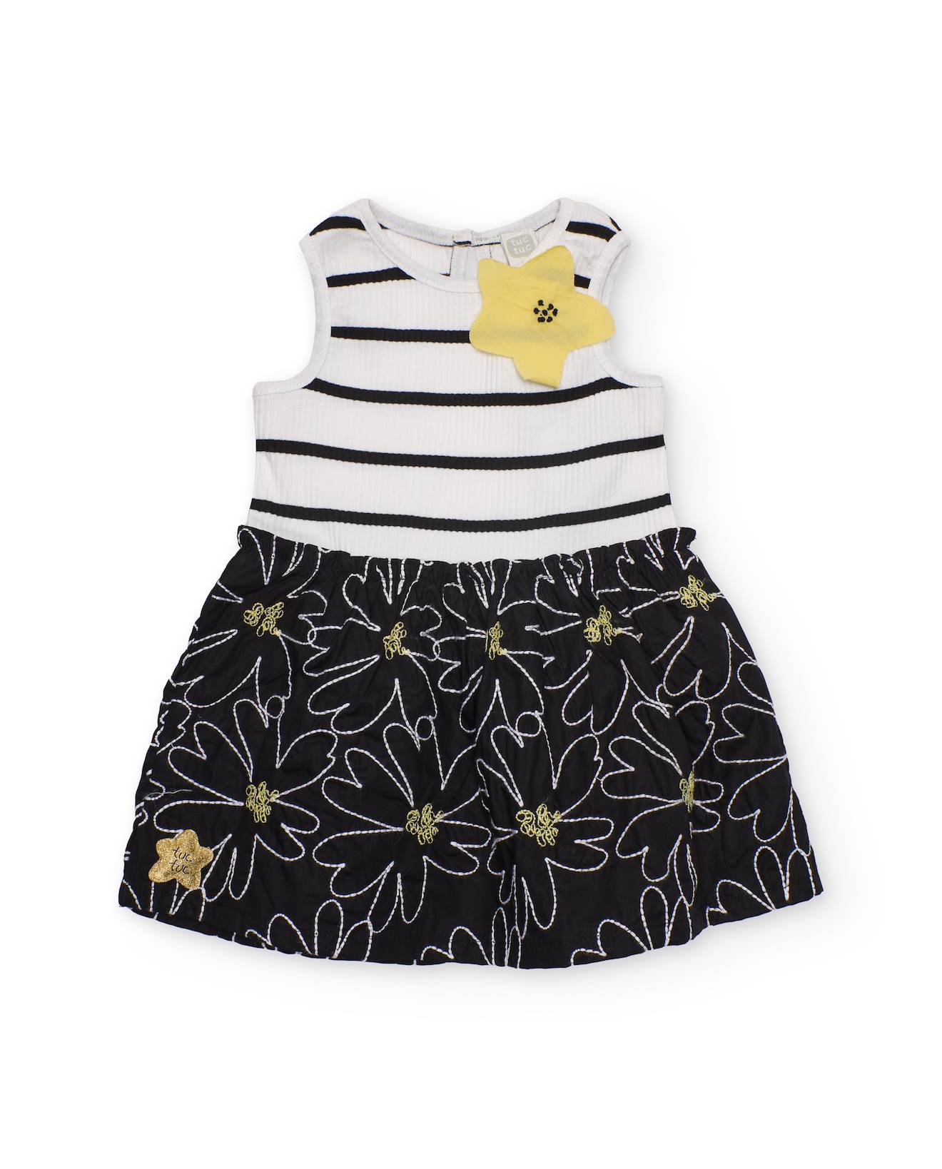 Robe En Maille Pour Fille Rayures Noir 23 €