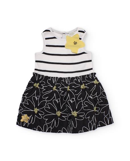 Bébé-Robe en maille pour fille à rayures