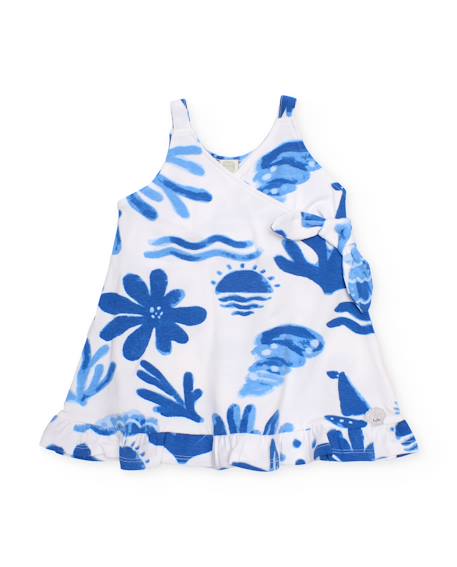 Robe pour fille en maille avec nœud sur le côté  - vertbaudet enfant