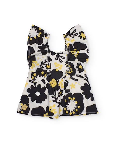 Robe en tissu à bretelles pour fille avec volants  - vertbaudet enfant