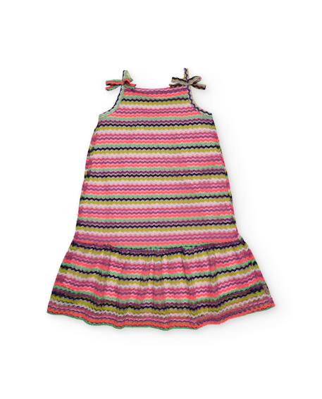 Fille-Robe-Robe fille en maille à bretelles avec nœuds