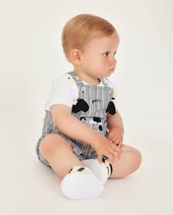 -Ensemble en tricot pour bébé à rayures